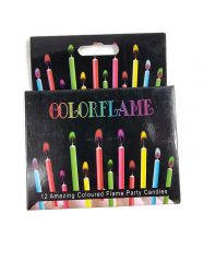 Świeczki urodzinowe z kolorowy płomieniem
